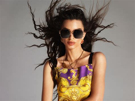 emily ratajkowski versace glasses|VERSACE EYEWEAR SPRING.